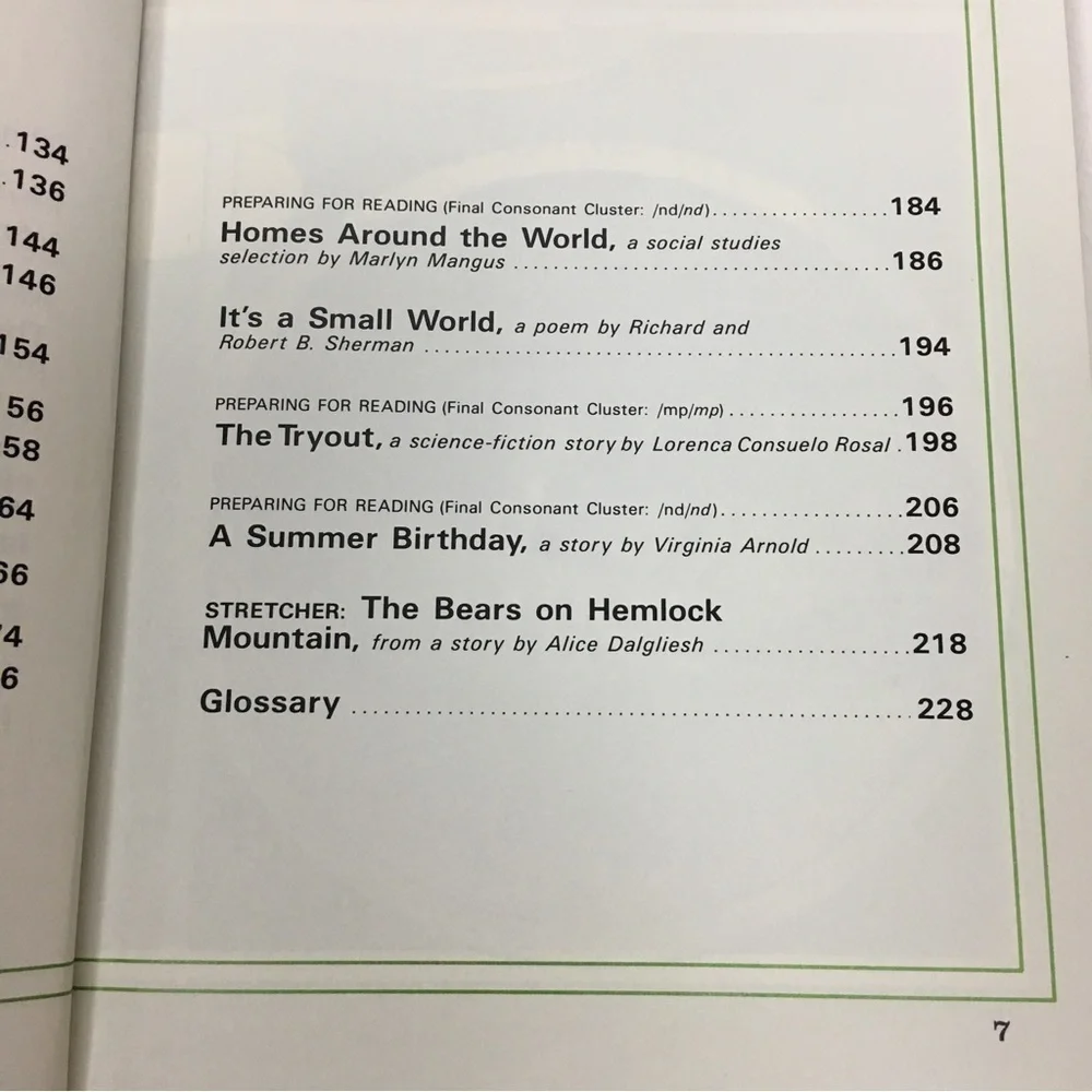 VINTAGE 1986 Small World Classroom Reading Book Homeschooling Library Level 7